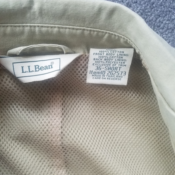 L.L. Bean Tan Canvas Jacket - Picture 4 of 7